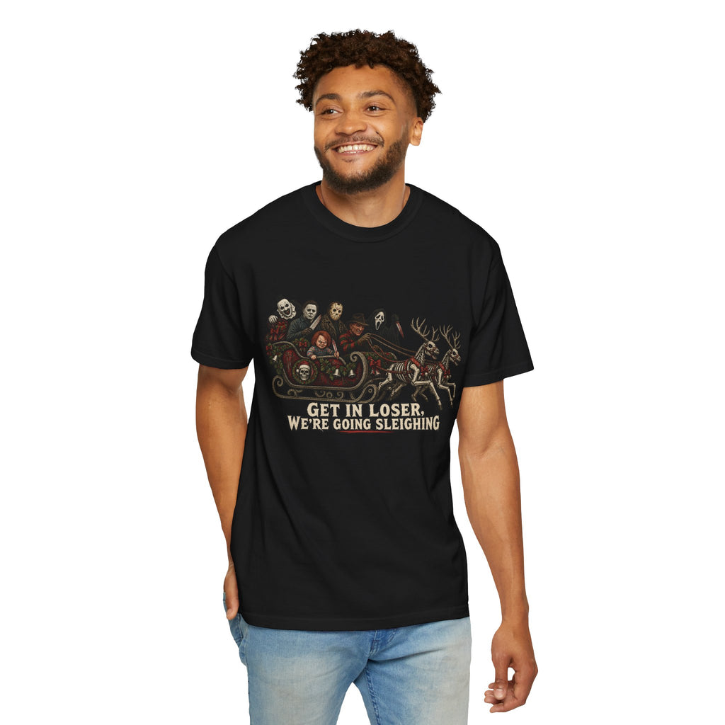 Horror Slashers "Get In Loser We're Going Sleighing" Tee