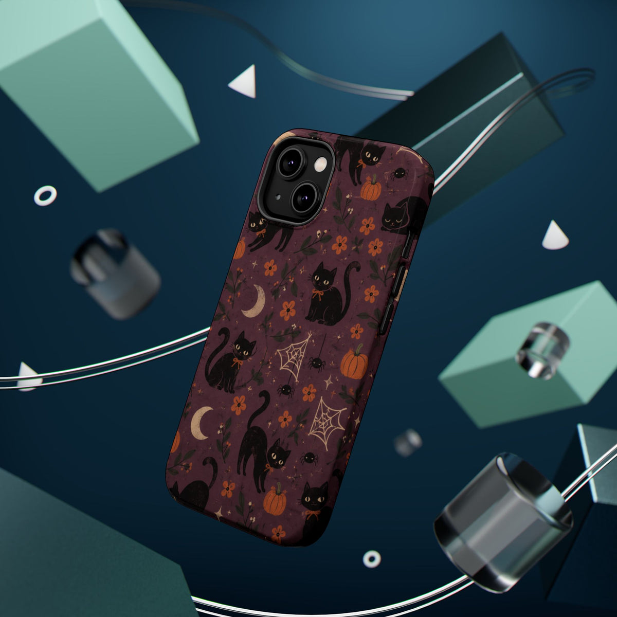 Halloween Black Cat MagSafe Phone Case, alternate view