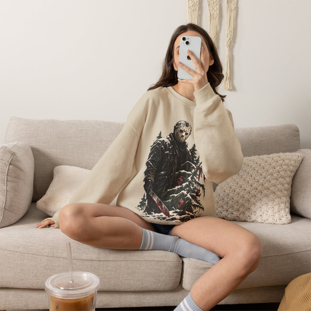 Jason Vorhees Christmas Crewneck Sweatshirt
