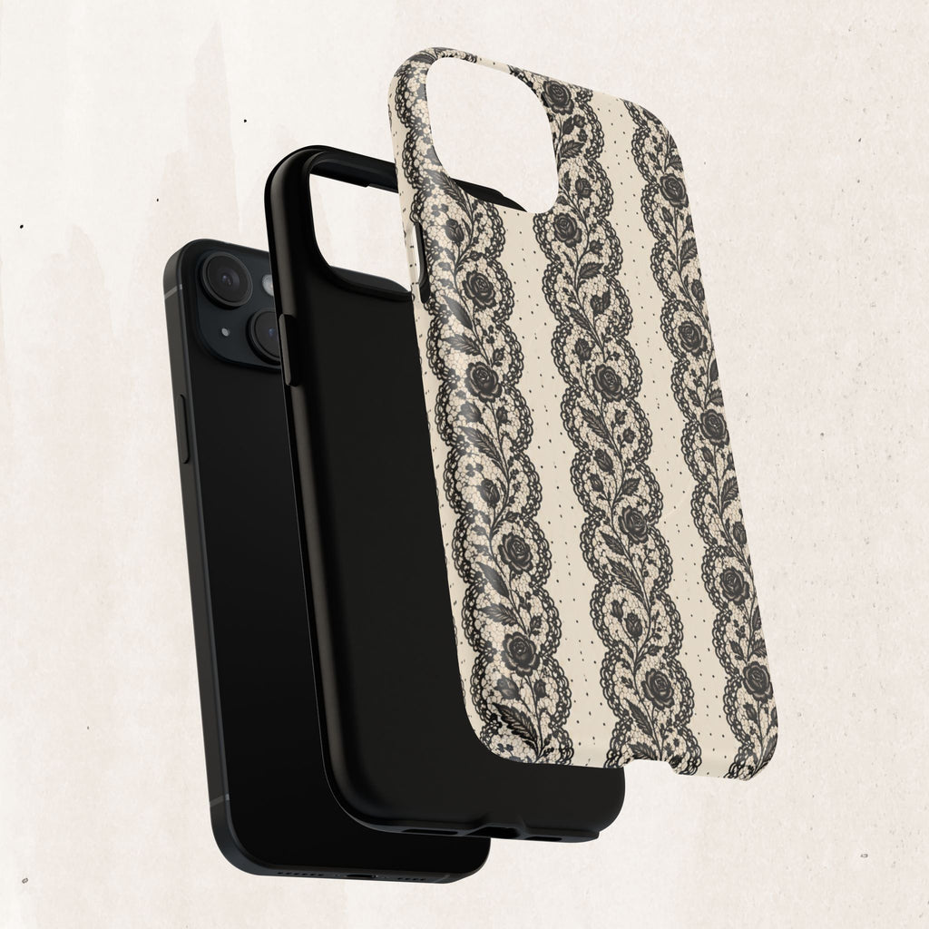 Lace Stripes Magnetic Phone Case