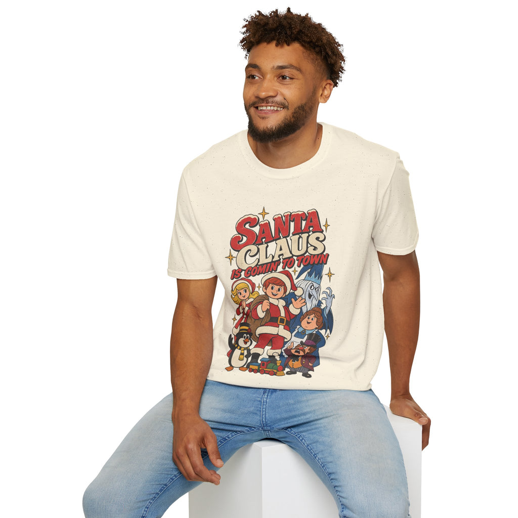 Santa Claus Is Comin' To Town Christmas Tee