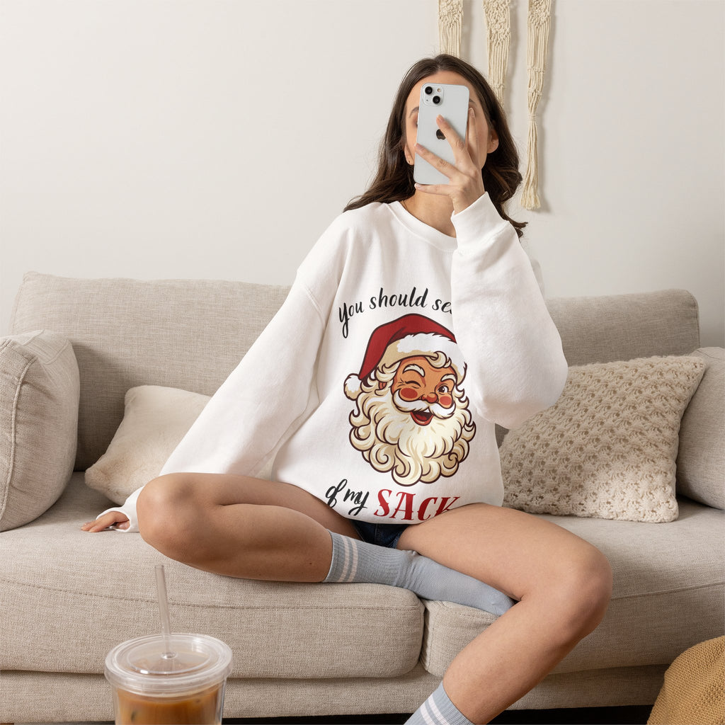 Santa Claus 'You Should See the Size of My Sack' Sweatshirt Printify