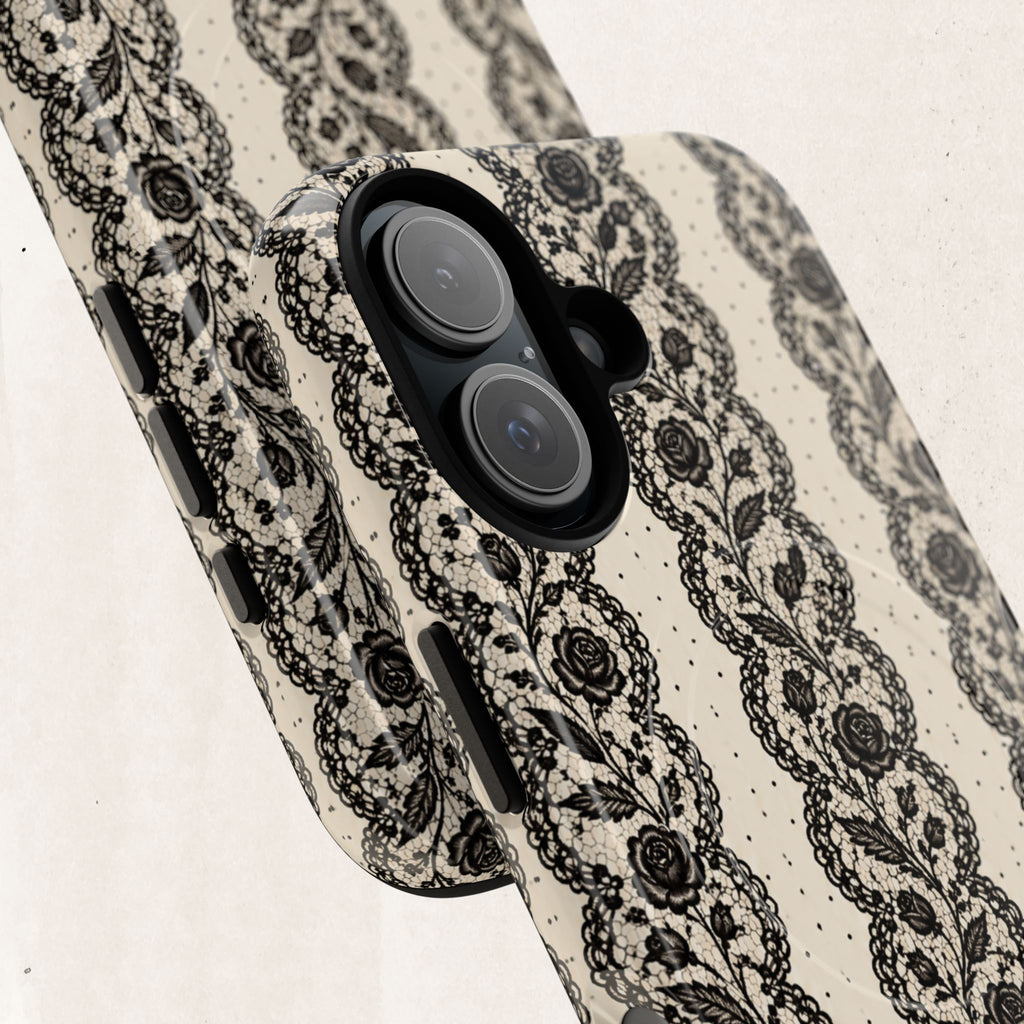 Lace Stripes Magnetic Phone Case