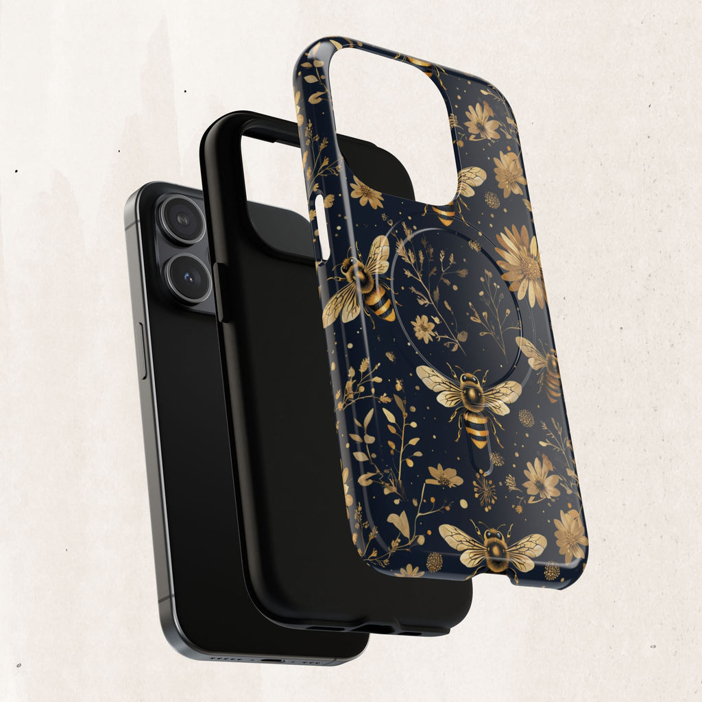 Gold Bees & Daisies Magnetic Tough Case