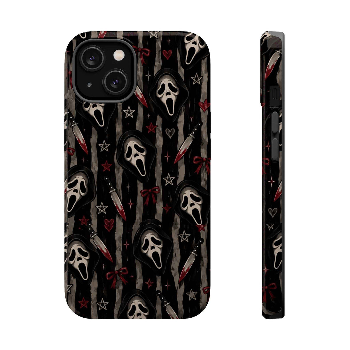 Ghostface Pattern iPhone Case – Knives & Hearts Horror