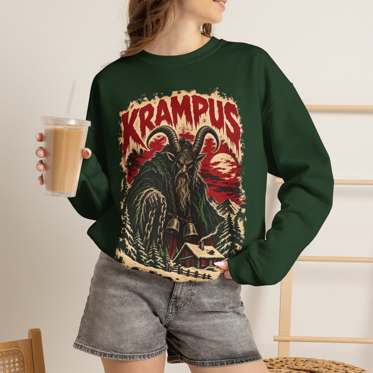 Krampus Horror Movie Poster sweatshirt