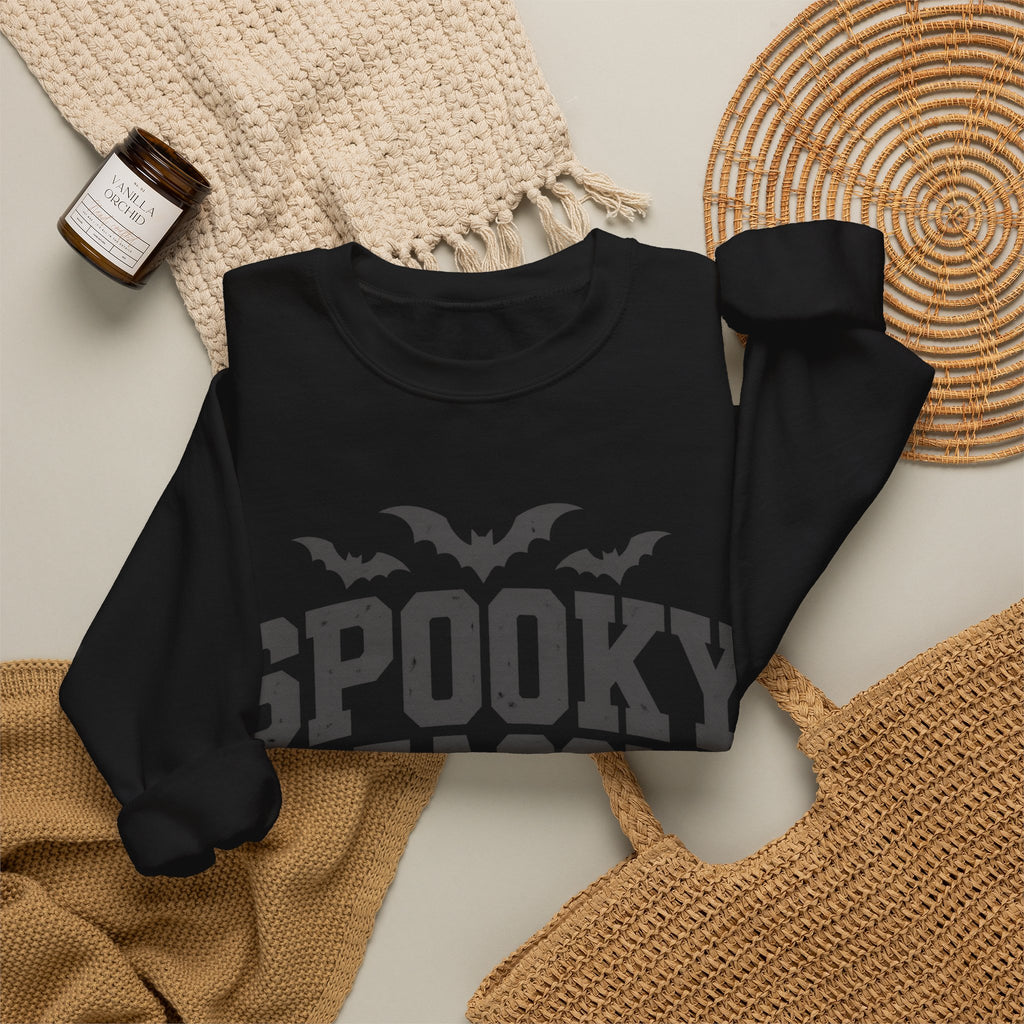 Spooky Season Sweatshirt — Halloween Bat Crewneck