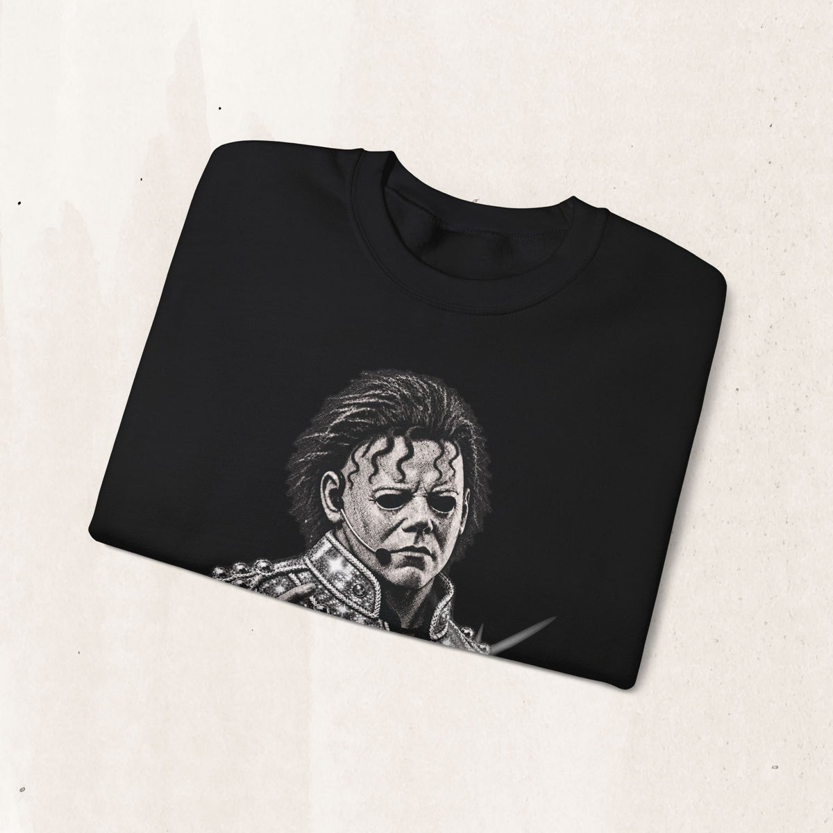 Michael Myers Portrait Sweatshirt in Black, alternate view
