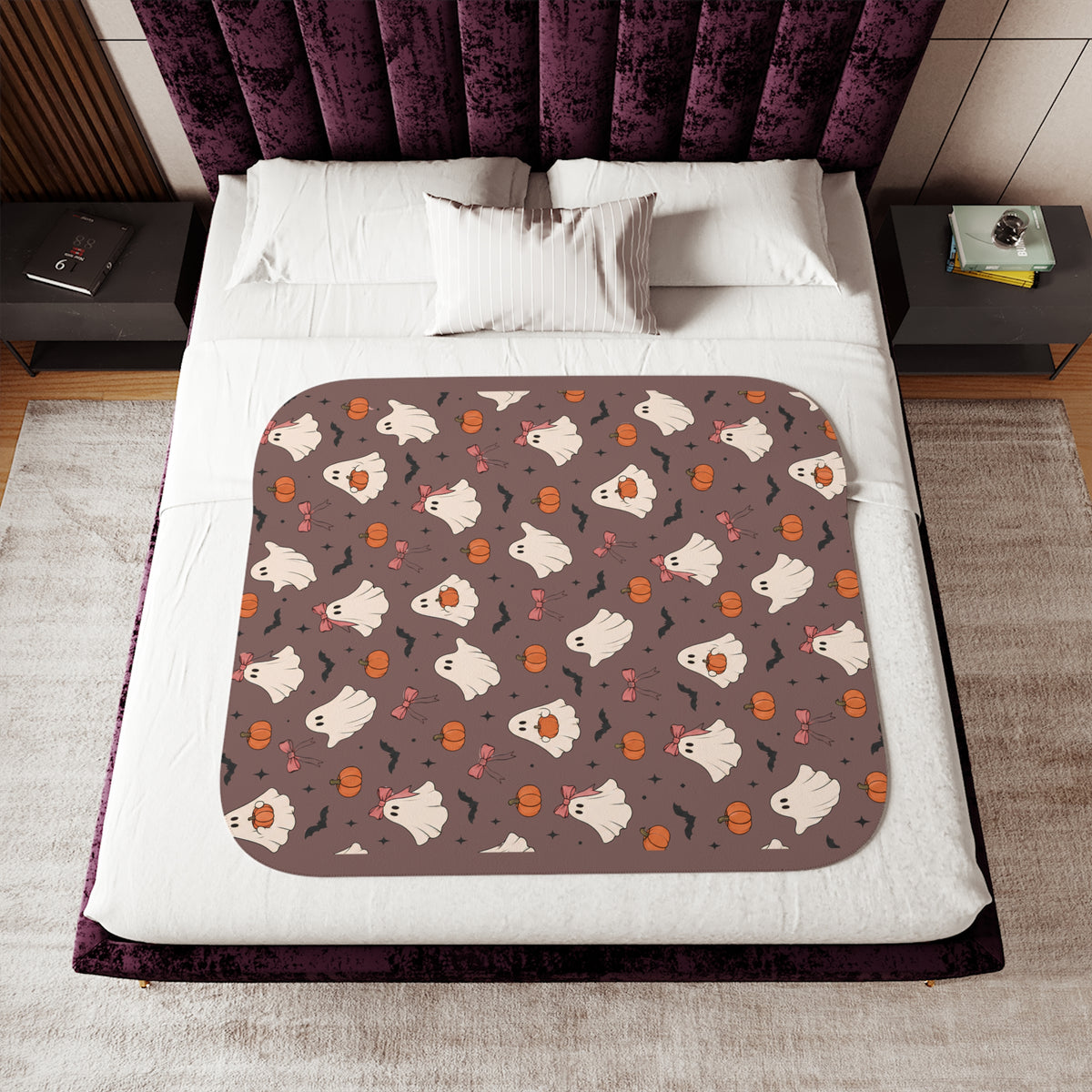 Autumn Ghosts Sherpa Blanket