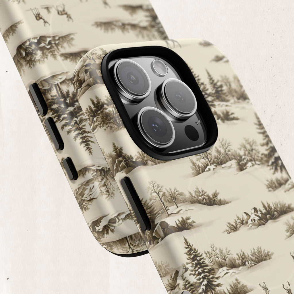 Deer & Pine Woodland Tough Magnetic Phone Case