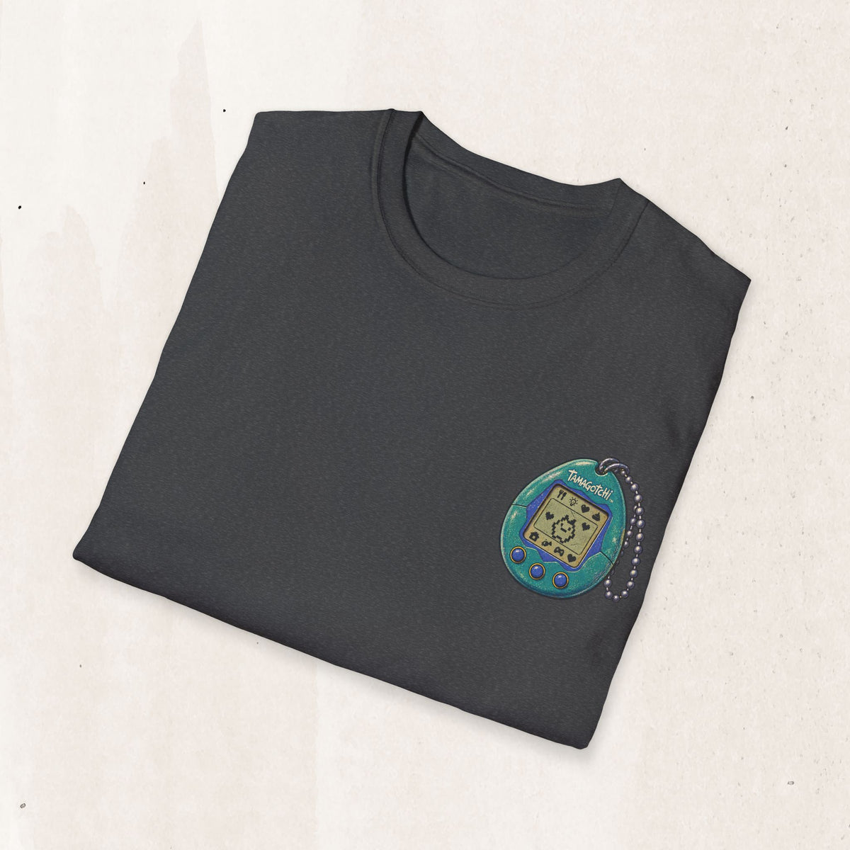 Tamagotchi Graphic Tee in Dark Heather, alternate view