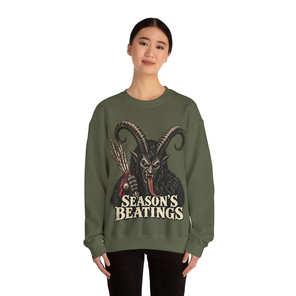 Krampus Christmas Crewneck Sweatshirt