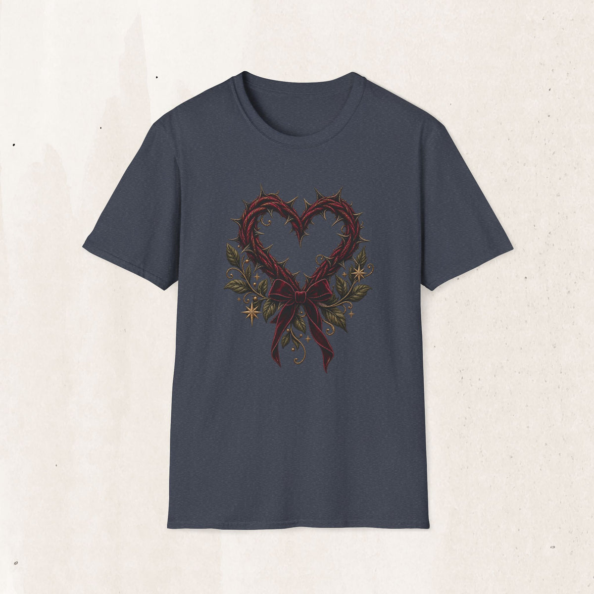 Thorn Heart Graphic Tee – Gothic Floral