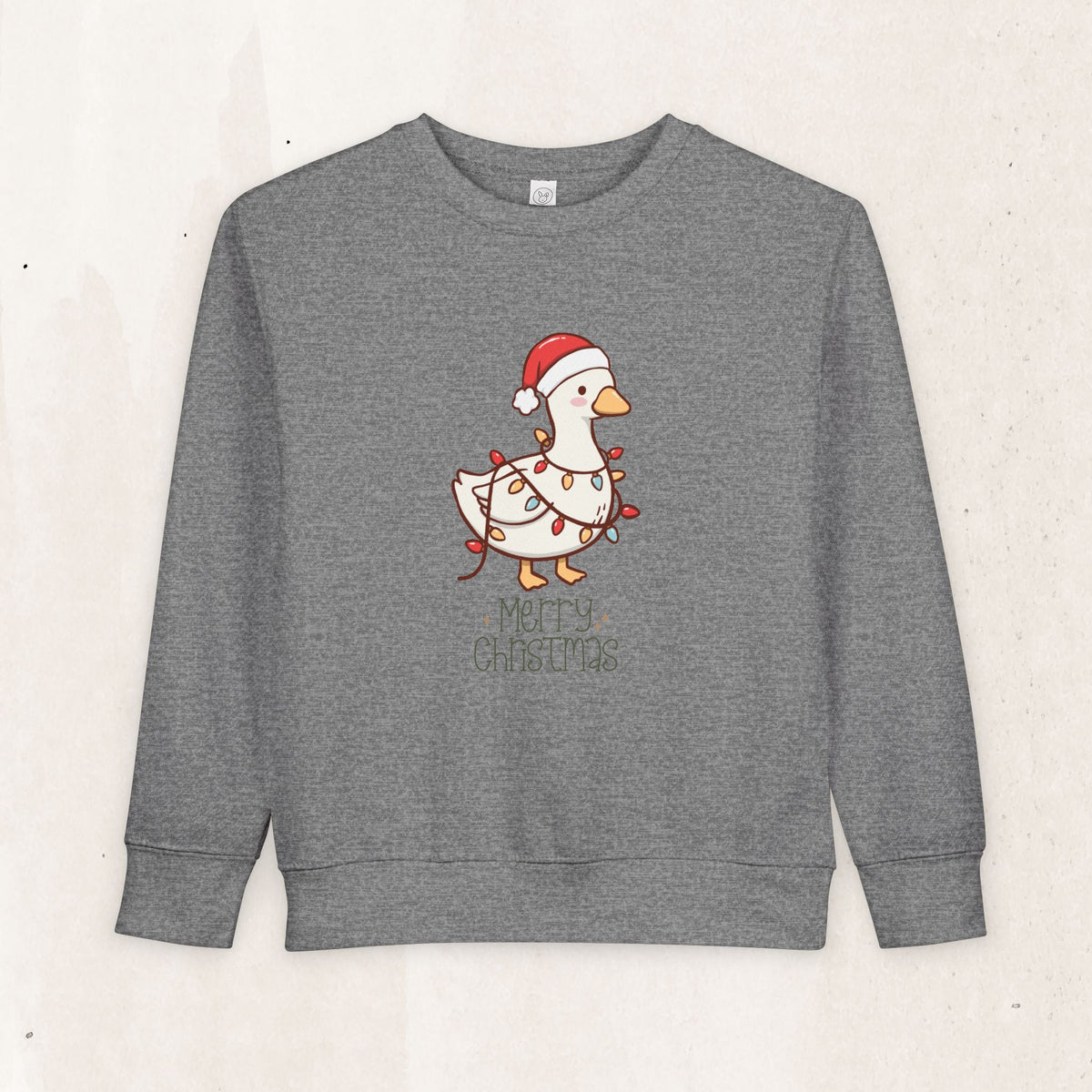 Santa Hat Duck "Merry Christmas" Toddler Sweatshirt