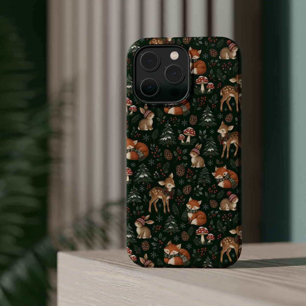 Woodland Fox & Deer MagSafe Phone Case, alternate view