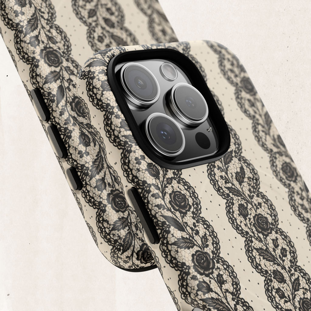 Lace Stripes Magnetic Phone Case