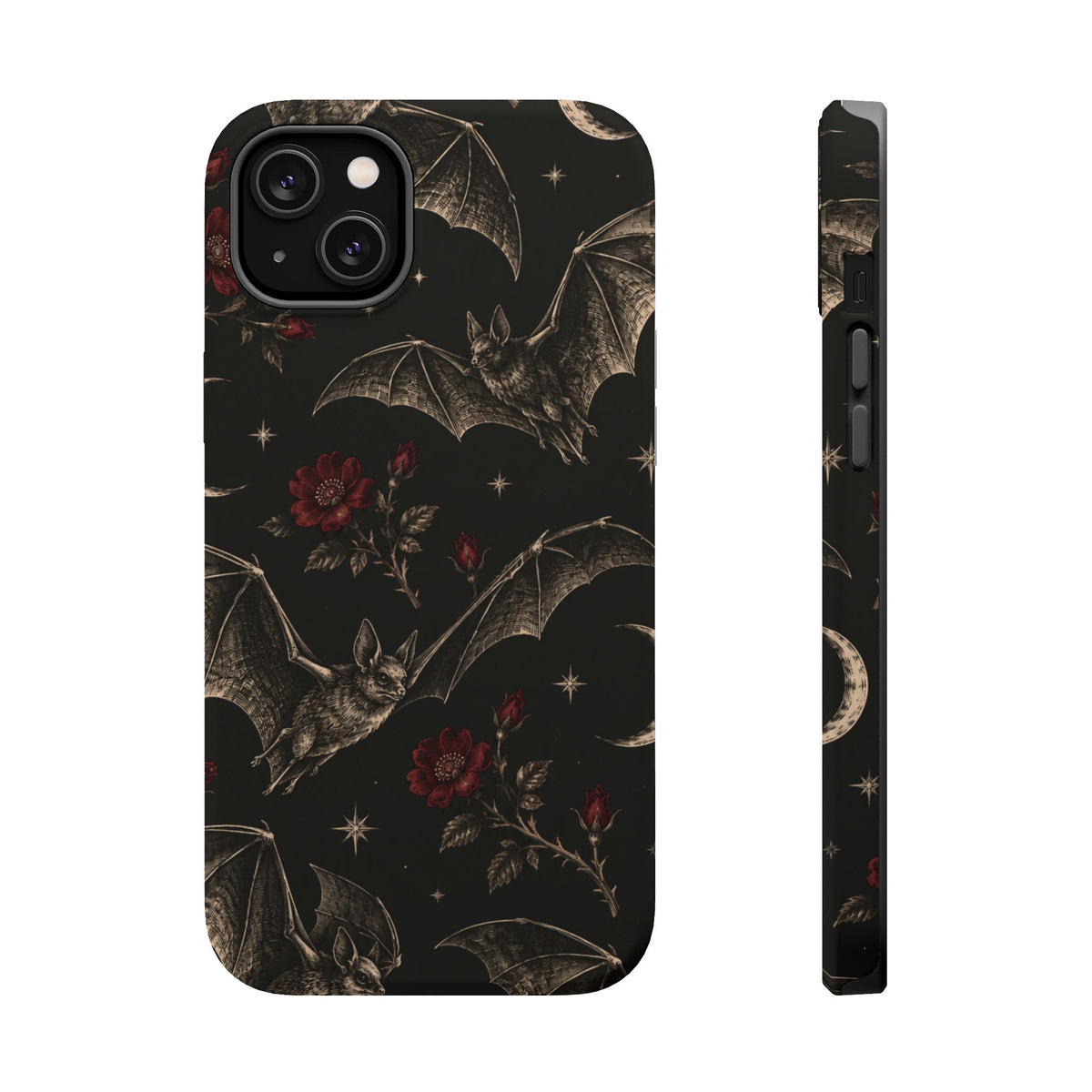 Gothic Bat & Moon Magnetic Phone Case, alternate view