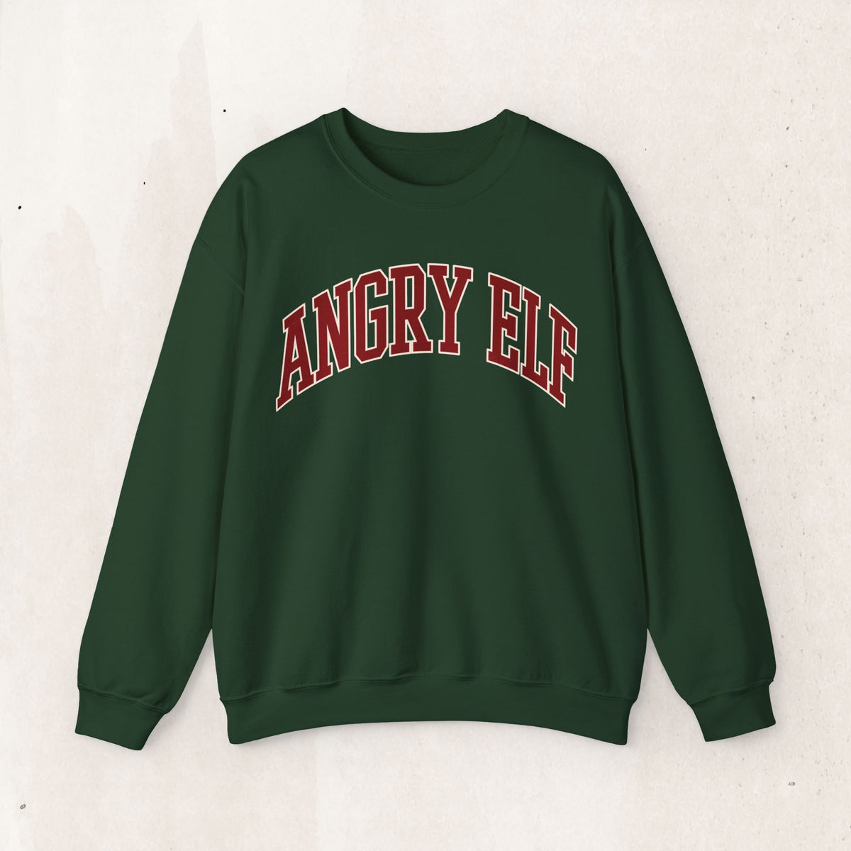 Angry Elf funny Christmas sweatshirt