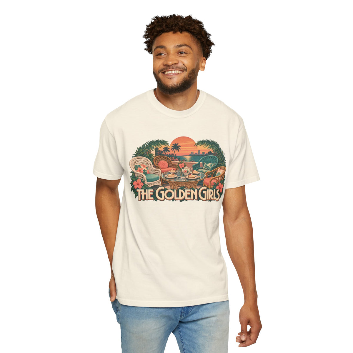 Golden Girls Retro Sunset Tee