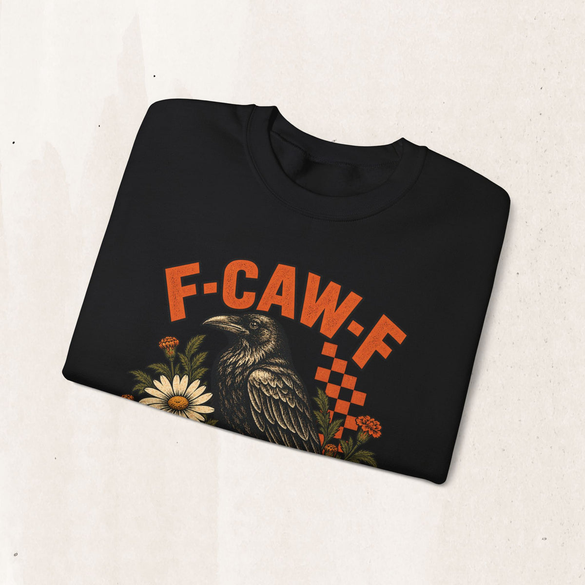 F-CAW-F Floral Raven Sweatshirt