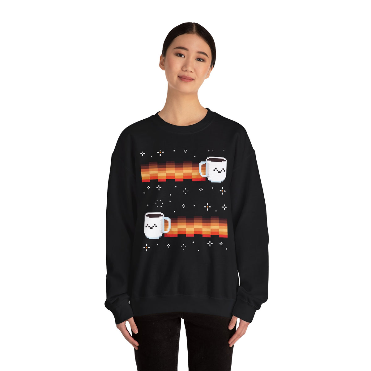 Pixel Coffee Meteor Crewneck Sweatshirt
