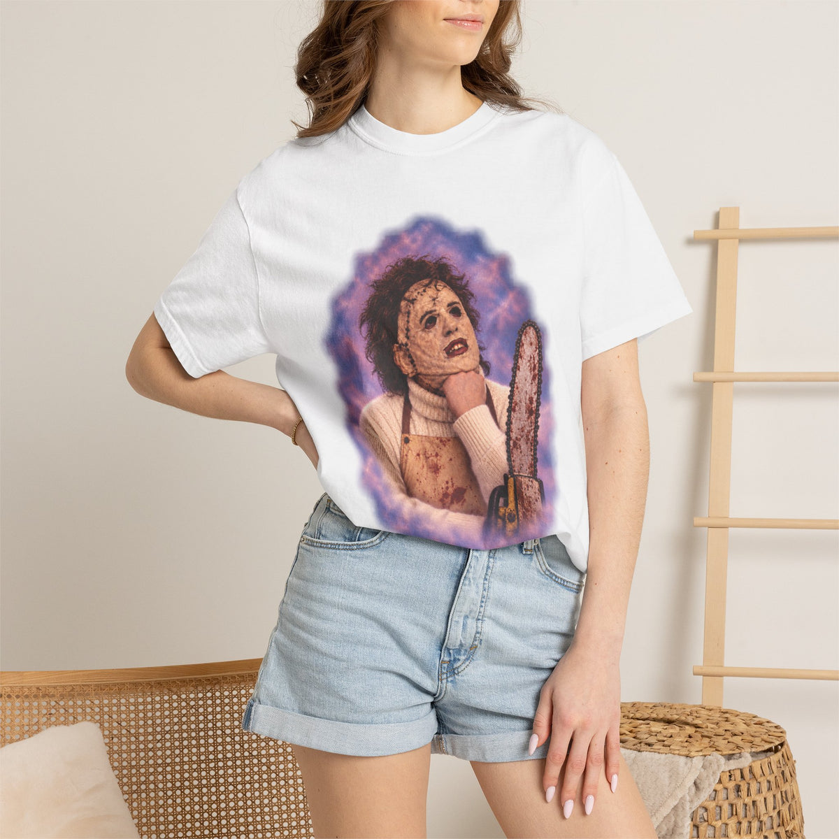 Leatherface 80's Portrait Tee