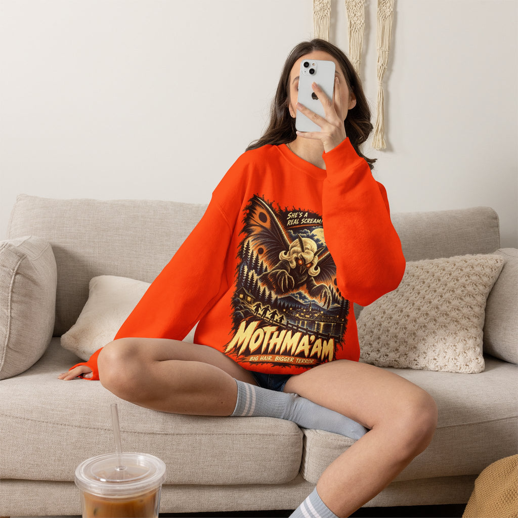 Mothmaam Retro Monster Crewneck Sweatshirt