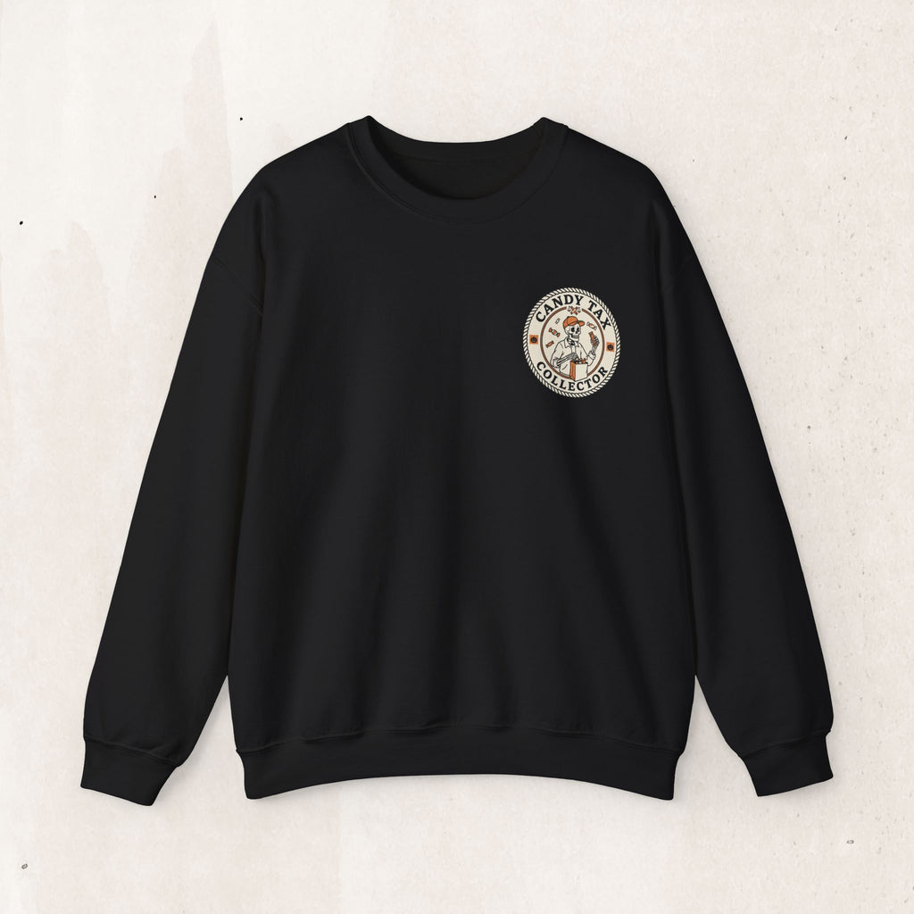 Candy Tax Collector Patch Design Sweatshirt Printify