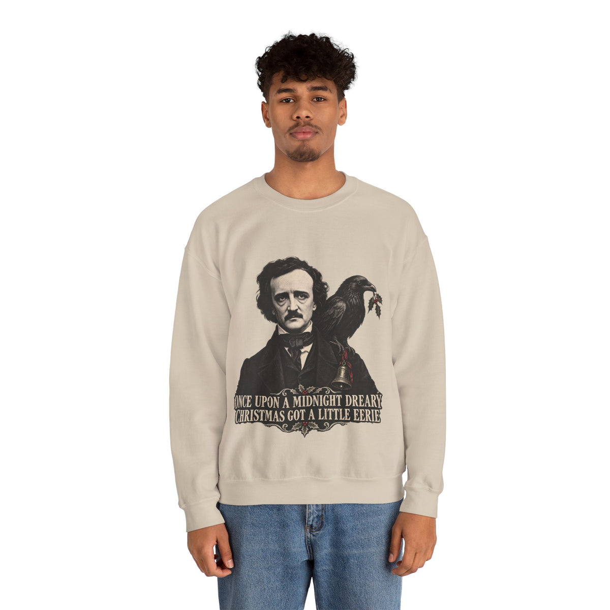Edgar Allan Poe Christmas Crewneck Sweatshirt