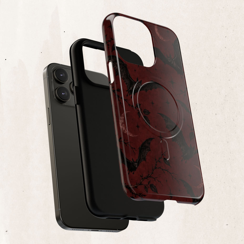 Gothic Bat Moon Magnetic Phone Case