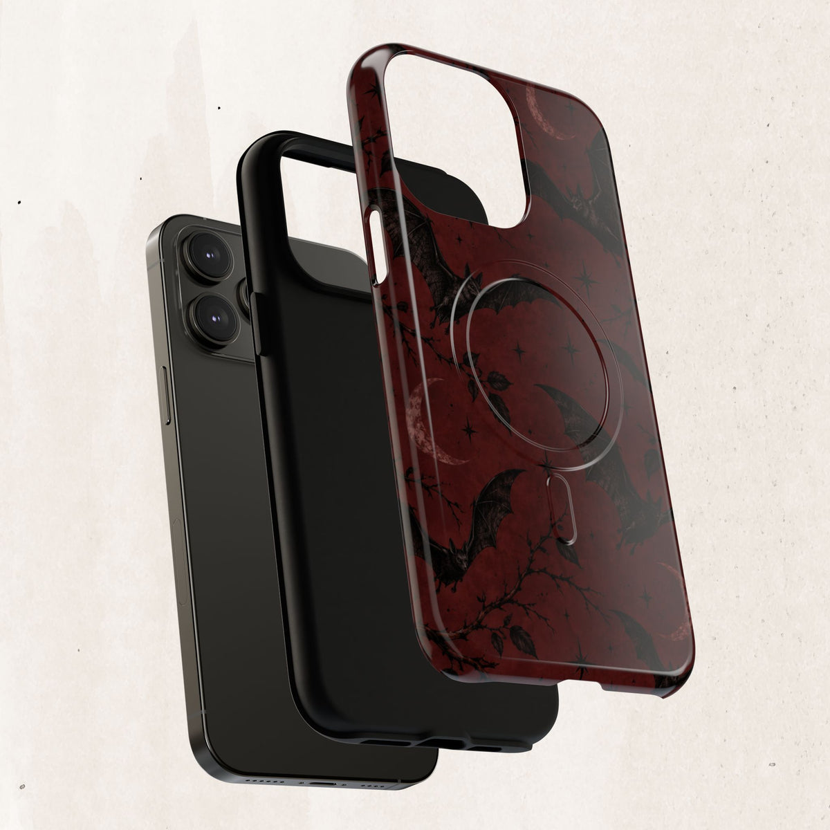 Gothic Bat Moon Magnetic Phone Case