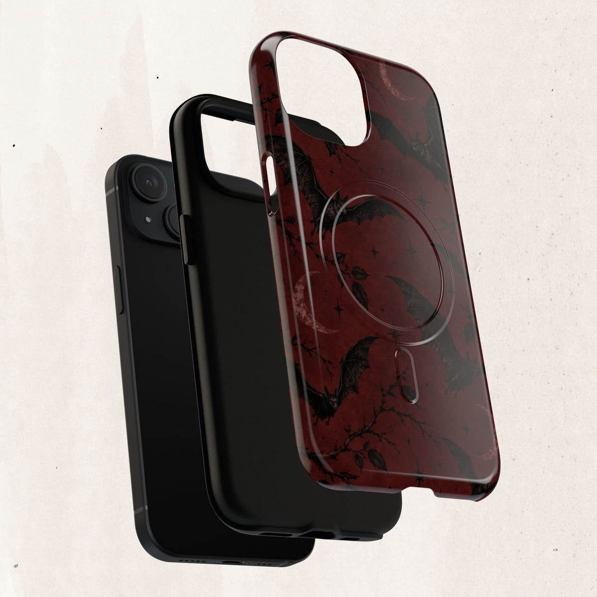 Gothic Bat Moon Magnetic Phone Case