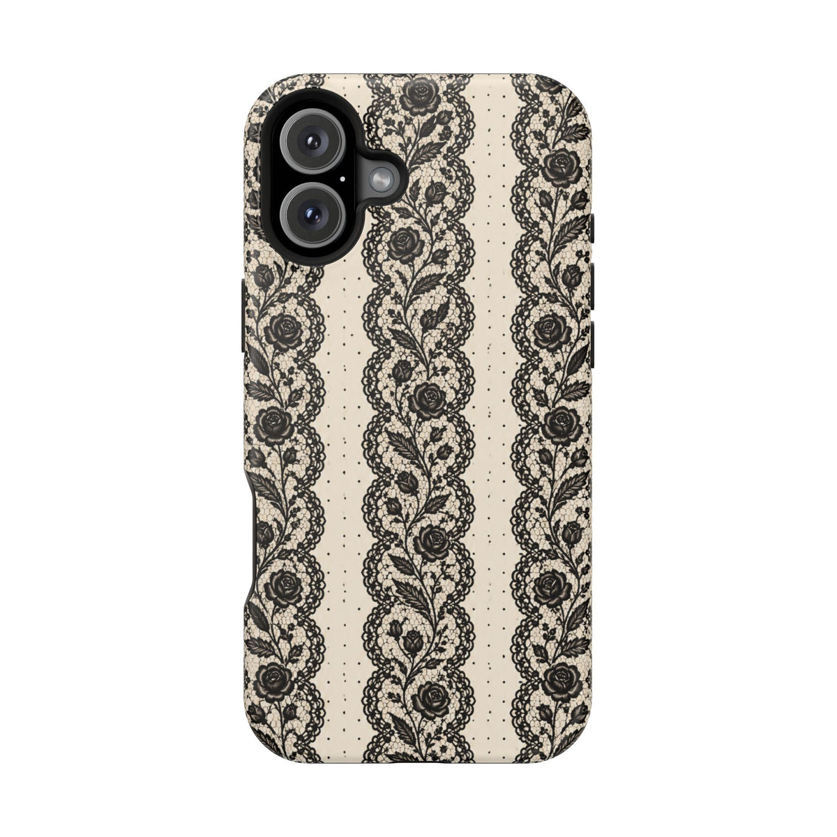 Lace Stripes Magnetic Phone Case, alternate view
