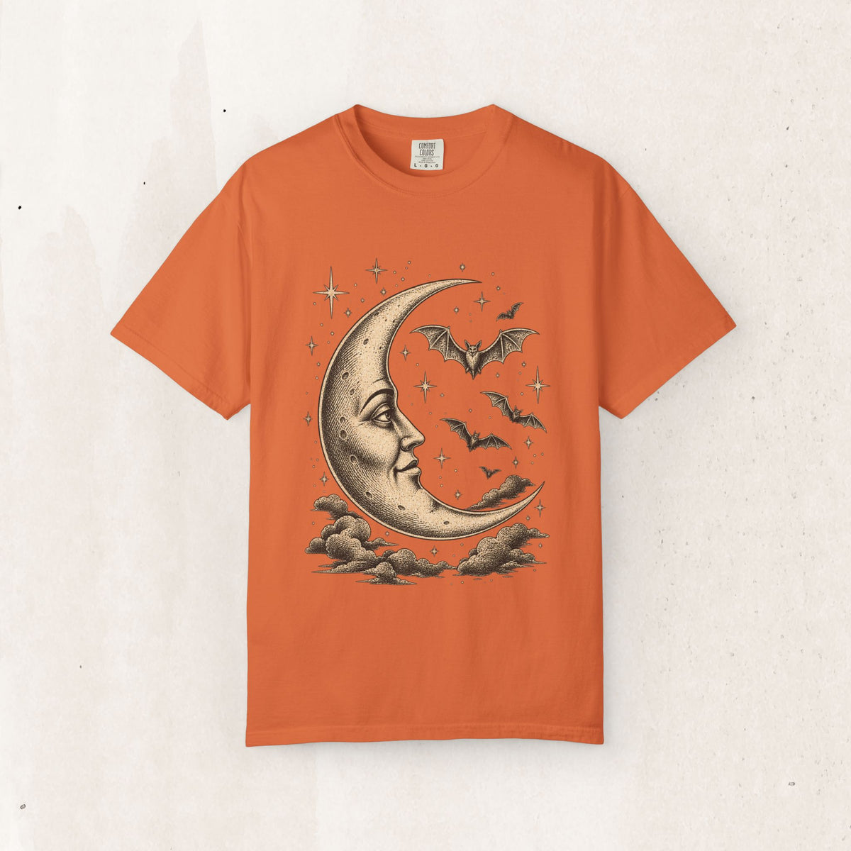 Crescent Moon & Bats Tee