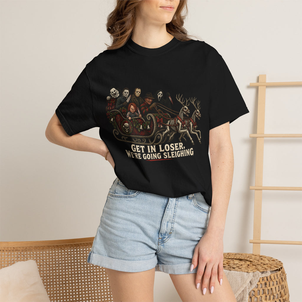 Horror Slashers "Get In Loser We're Going Sleighing" Tee