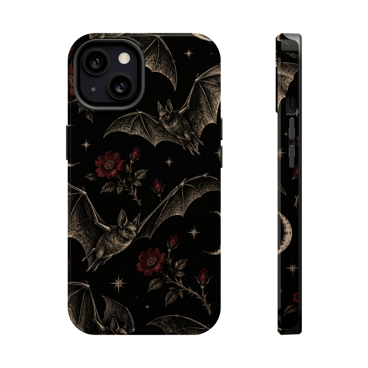 Gothic Bat & Moon Magnetic Phone Case, alternate view