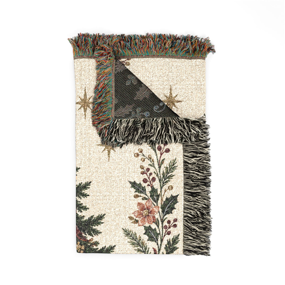 Christmas Tree Woven Blanket Printify