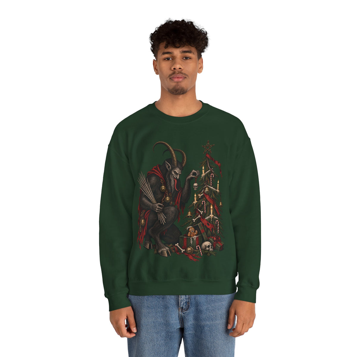 Krampus Christmas Crewneck Sweatshirt