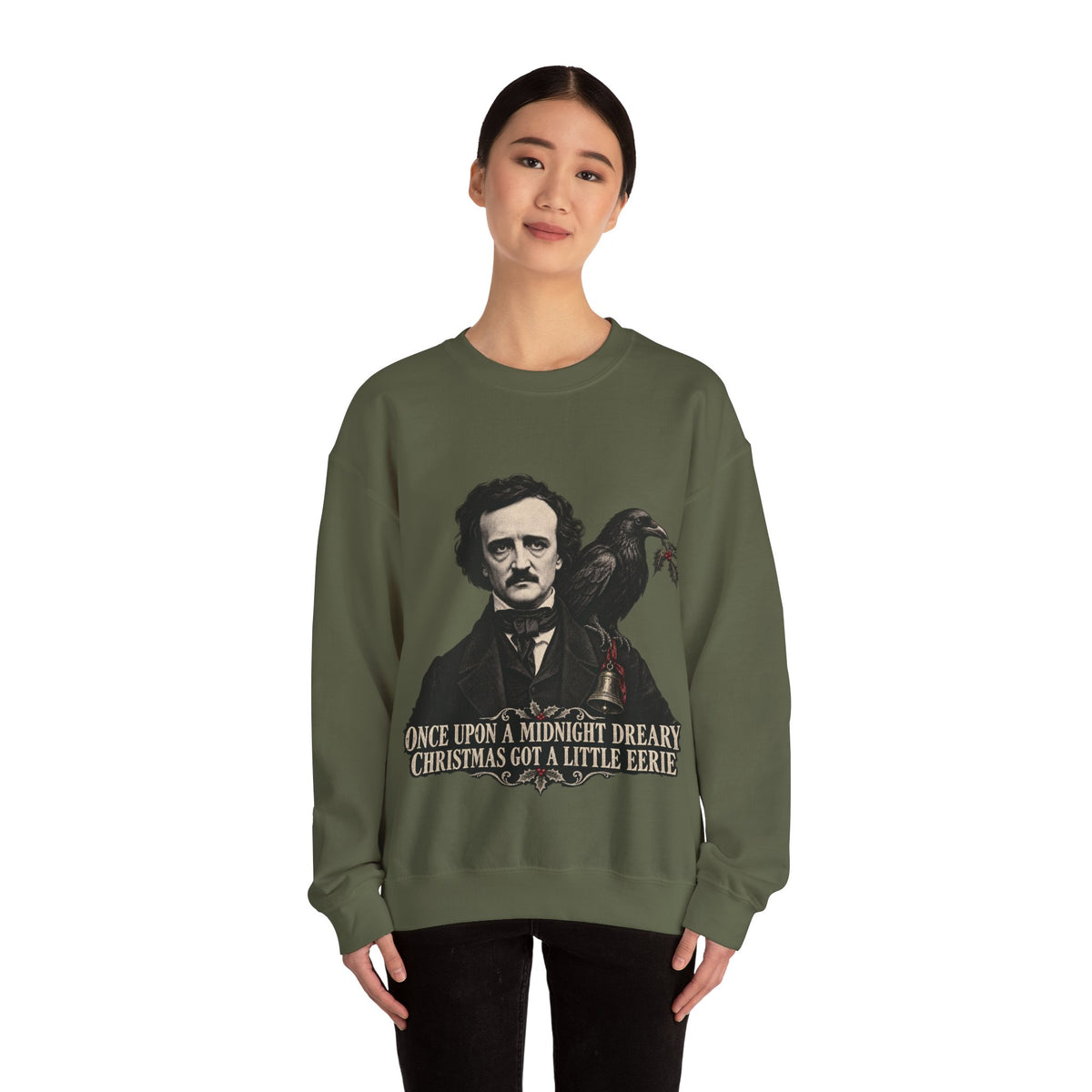 Edgar Allan Poe Christmas Crewneck Sweatshirt