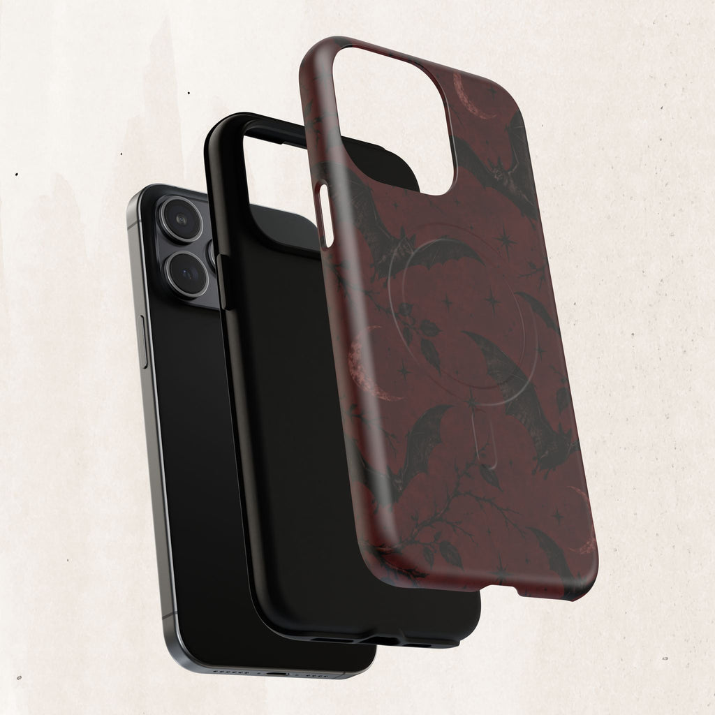 Gothic Bat Moon Magnetic Phone Case