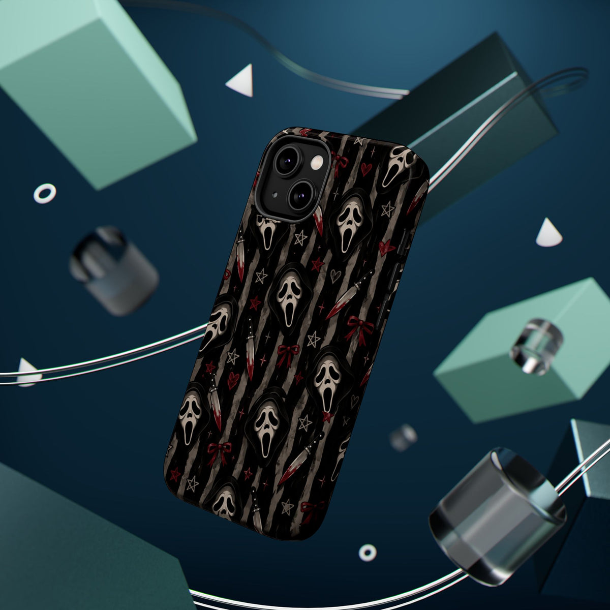 Ghostface Pattern iPhone Case, alternate view