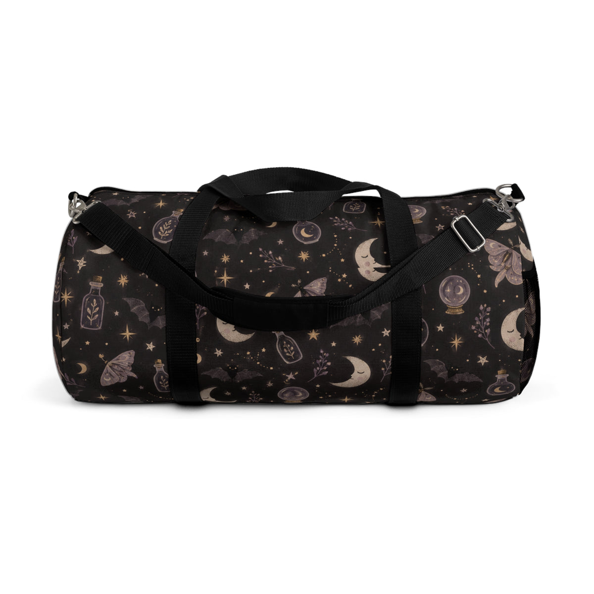 Mystic Moon & Moth Duffel Bag — Celestial Travel Bag