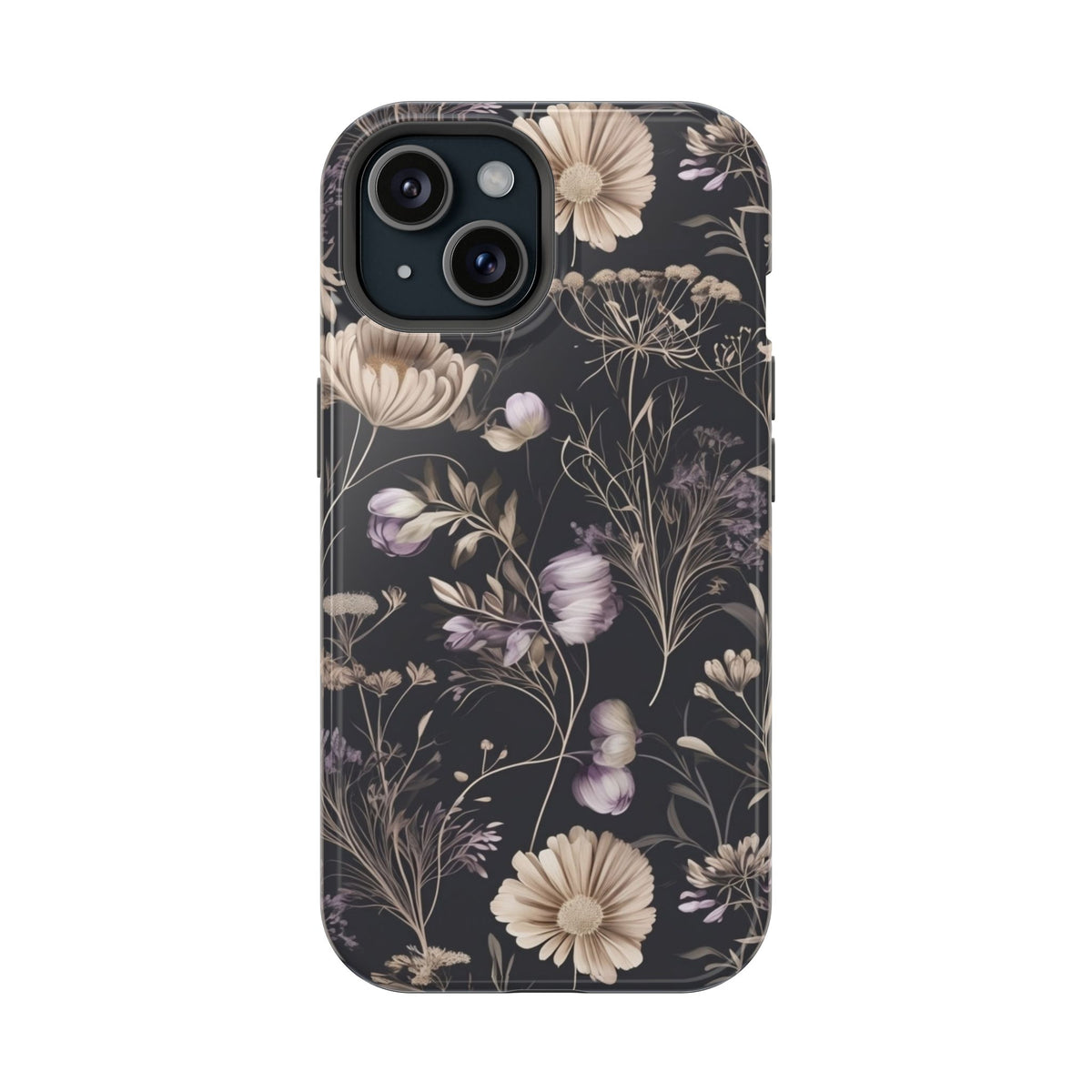 Dark Floral Magnetic Phone Case, alternate view
