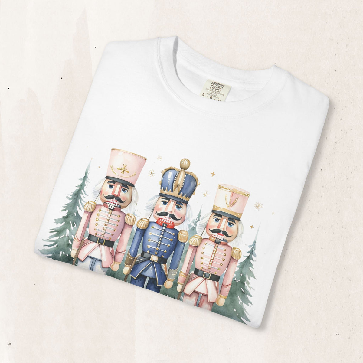 Christmas Nutcracker T-Shirt, Relaxed Unisex Holiday Tee Gift Tee