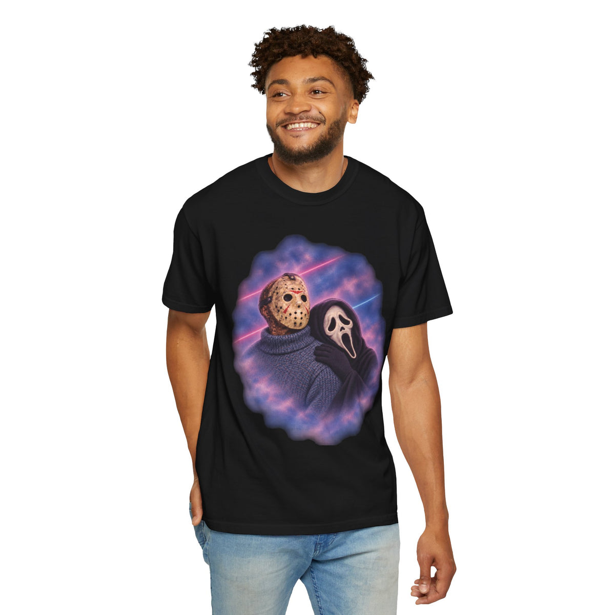 Jason Vorhees & Ghostface 80's Portrait Tee