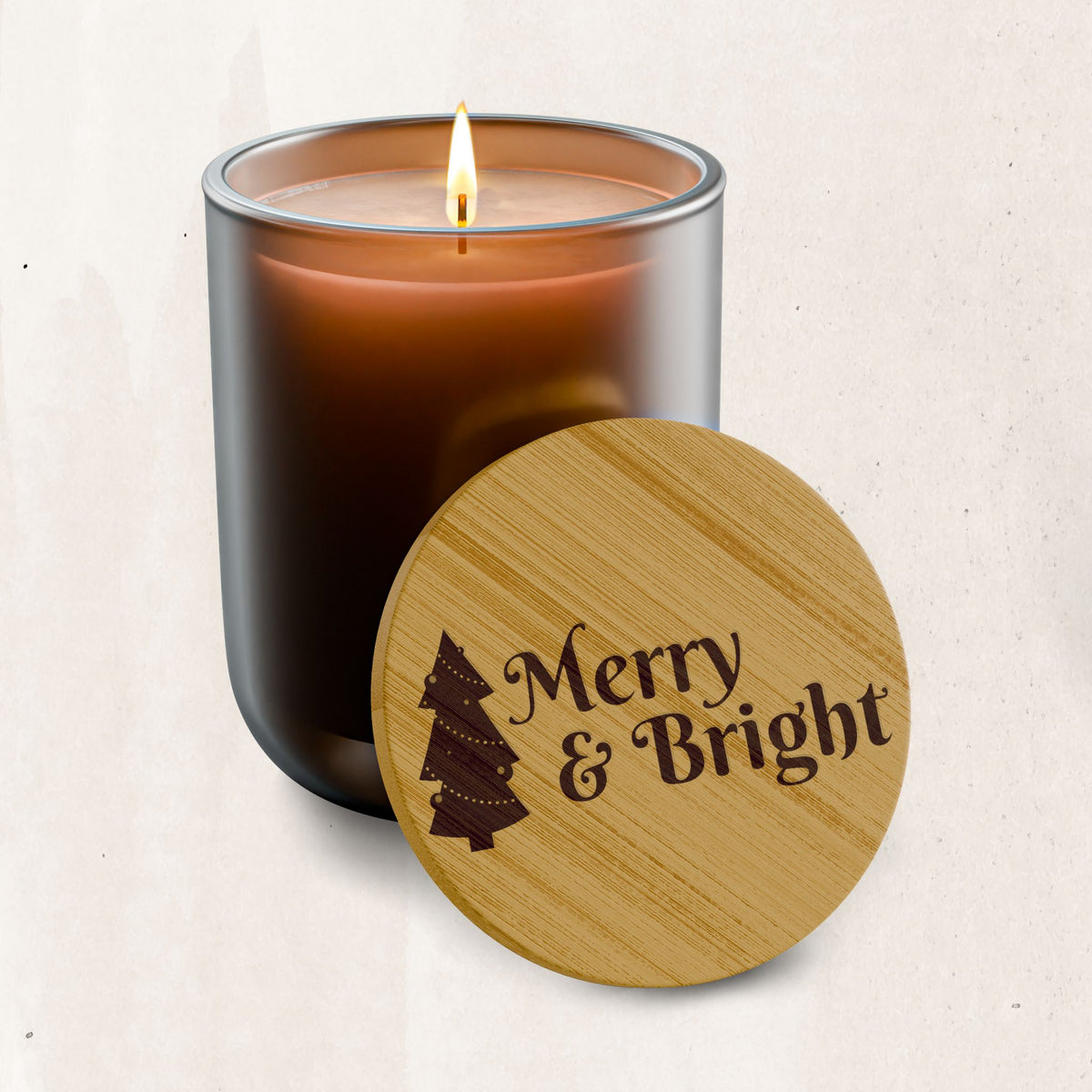 Merry & Bright Engraved Soy Candle (14 oz)