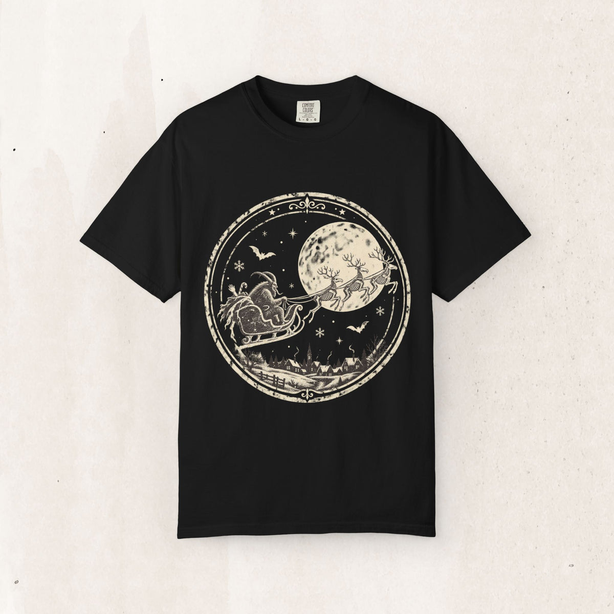 Krampus Moonlit Sleigh Tee
