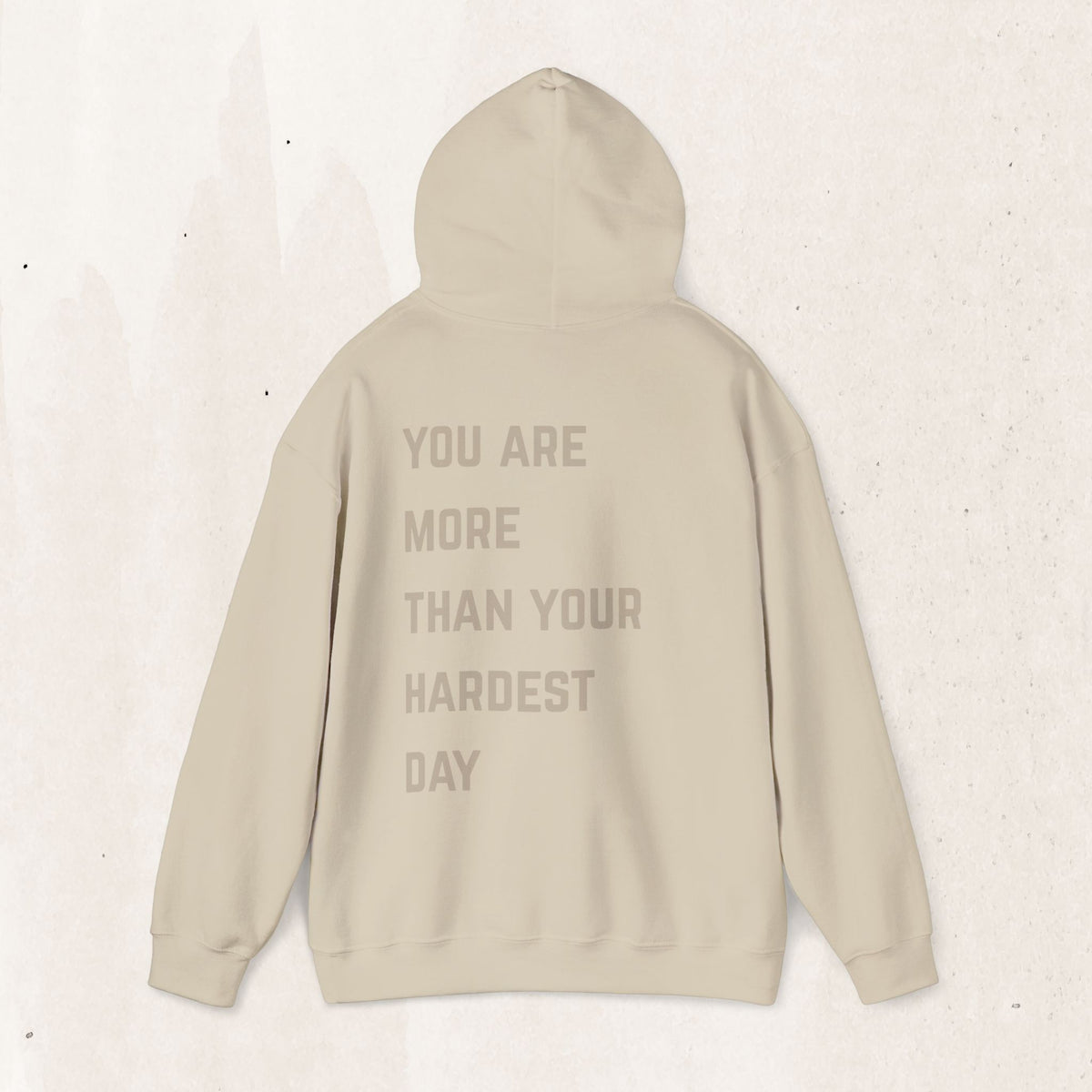 You Are More Than Your Hardest Day Hoodie | Suicide Awareness Back Print Pullover