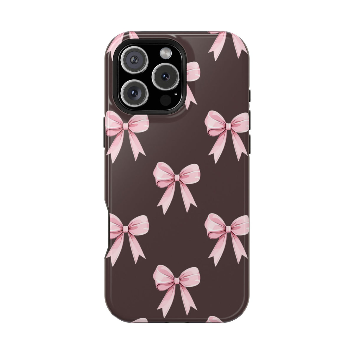 Pink Ribbon Bow Magnetic Phone Case, alternate view