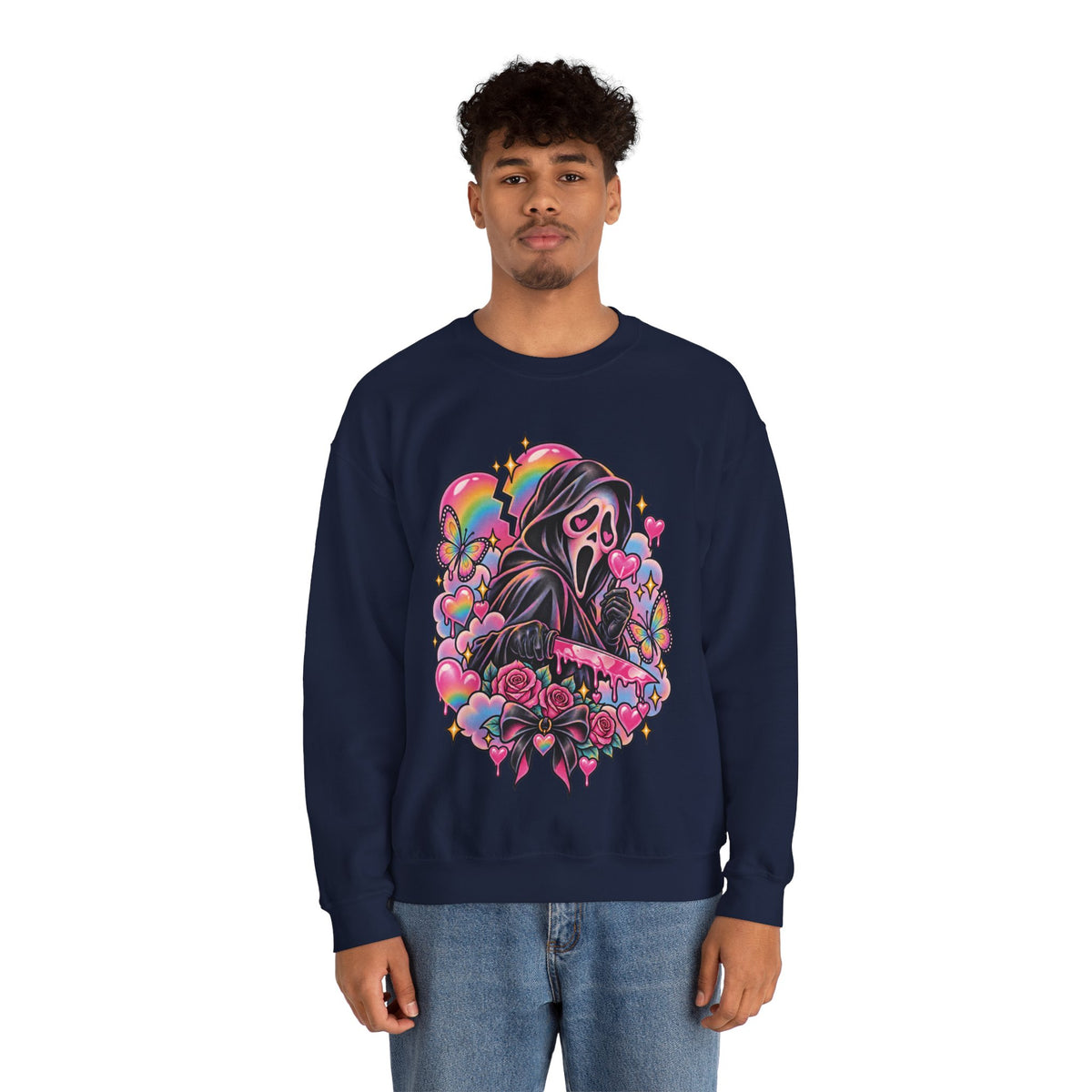 Ghostface Rainbow Crewneck Sweatshirt